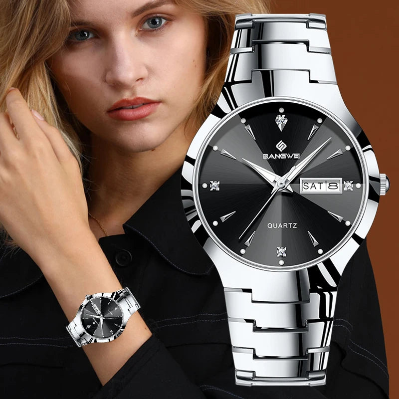 BANGWEI Women's Fashion Quartz Watch – Luminous Weekly Calendar