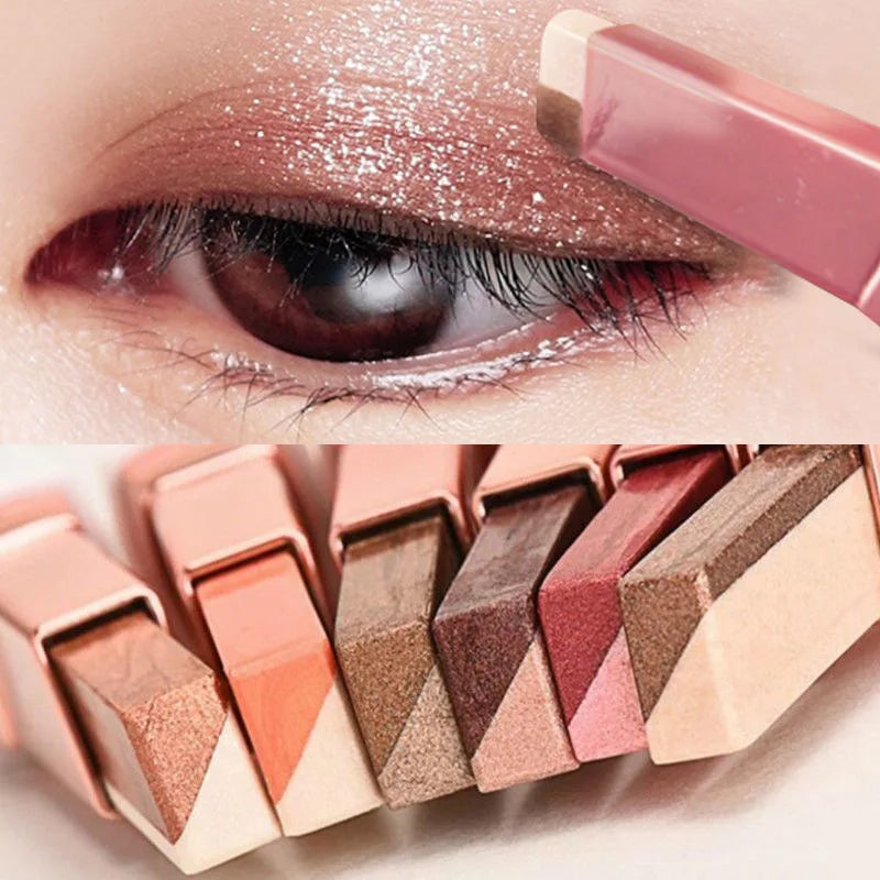 Two-Color Gradient Eyeshadow Stick – Dual-Tone Blendable Eye Color for Easy Glam