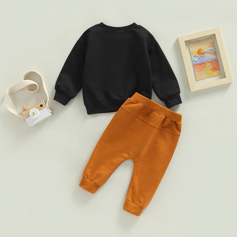 Toddler Boys Autumn Outfit Set - Stylish and Comfortable 2-Piece Set for Little Ones