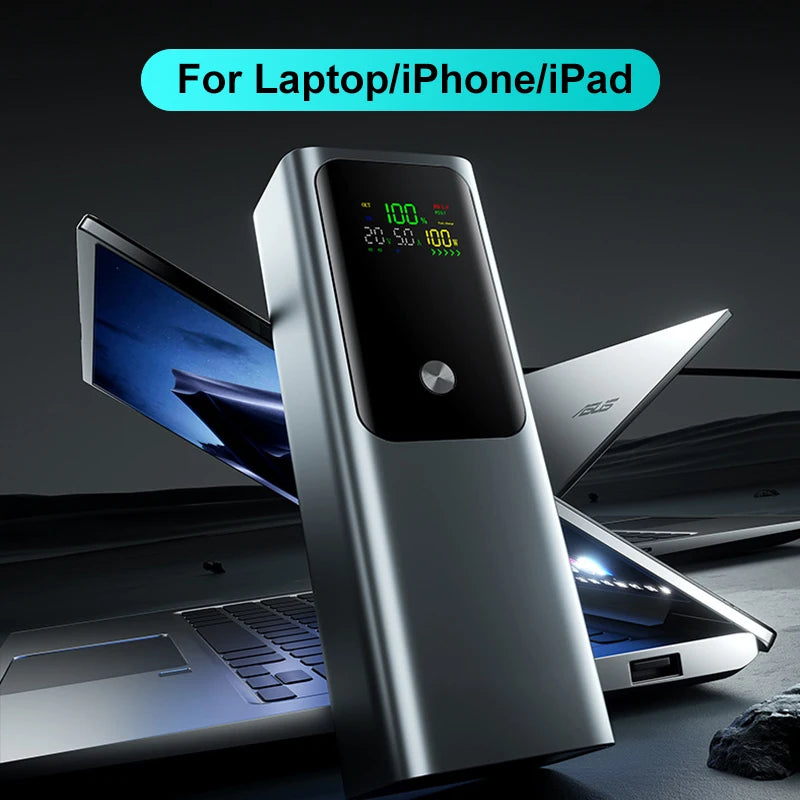 Portable Power Bank – 100W Fast Charging for Laptops & Phones