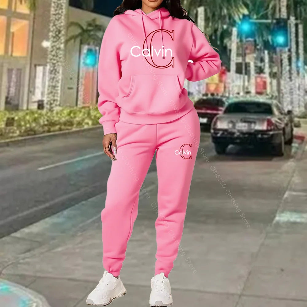 Women's Hoodie & Sweatpants Set – Loose Fit Loungewear Co-ord