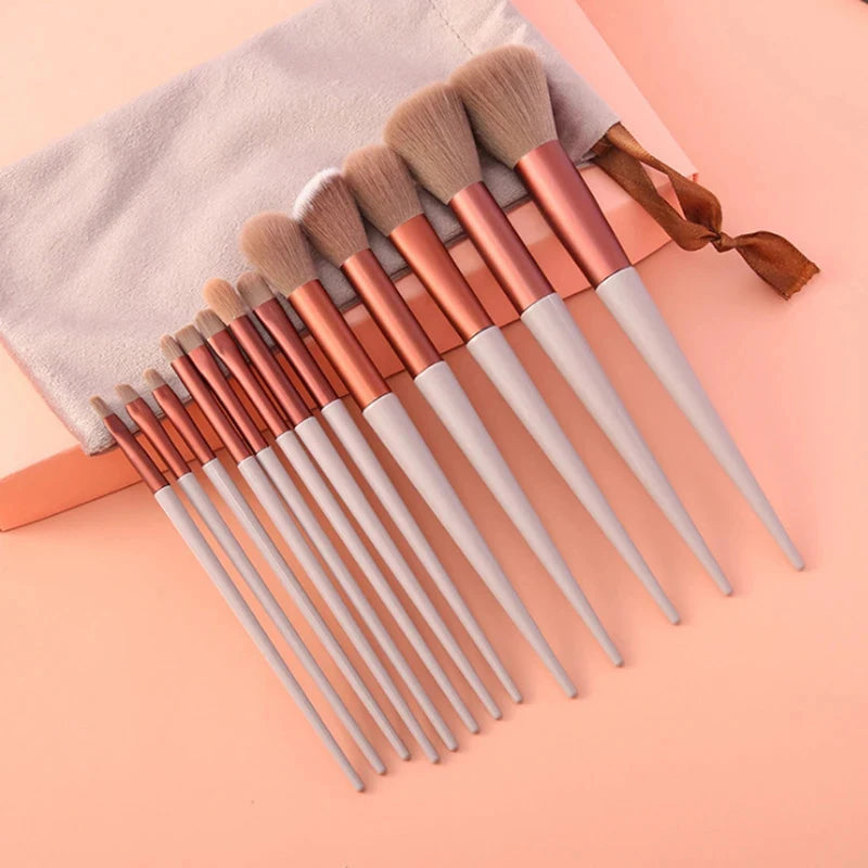 13-Piece Professional Makeup Brush Set – Full Face Collection
