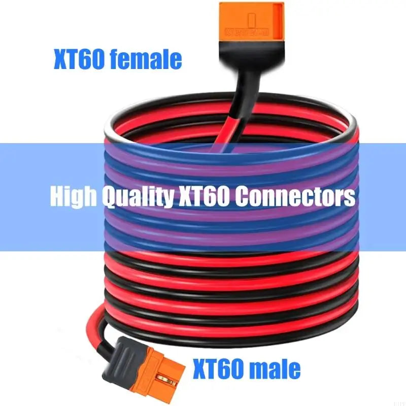 XT60i Solar Panel Extension Cable – Male to Female Connector Replacement Cord