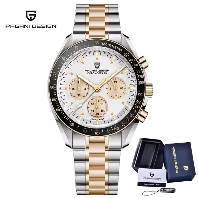 PAGANI DESIGN Men's Luxury Chronograph Quartz Watch – VK63 Movement