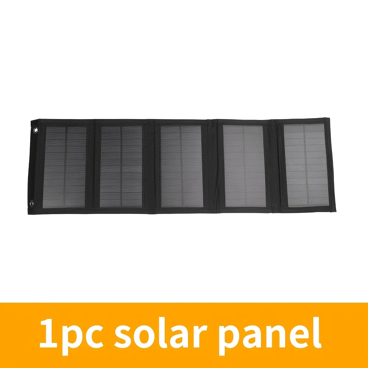 Portable Foldable Solar Panel Charger – 5-Panel USB Charging for Outdoor Travel