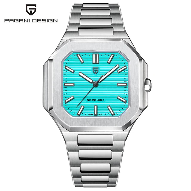 PAGANI DESIGN Men's Sapphire Glass Quartz Watch