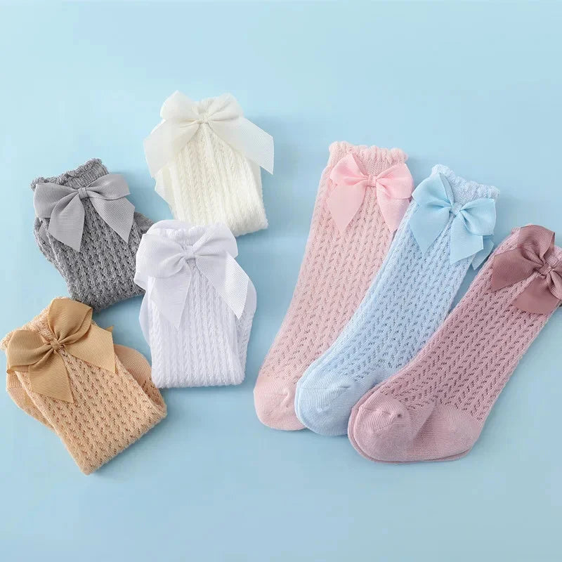 Charming Baby Girl Lace Knee Socks - Comfort and Style for Every Summer Adventure