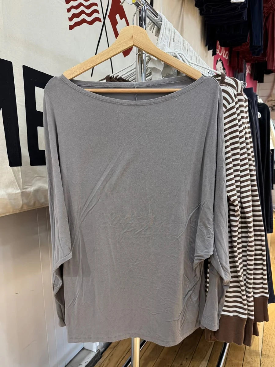 Women's Batwing Sleeve Slash Neck Tee