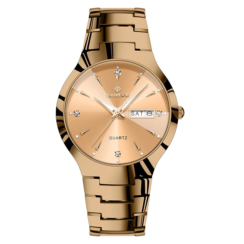 BANGWEI Women's Fashion Quartz Watch – Luminous Weekly Calendar