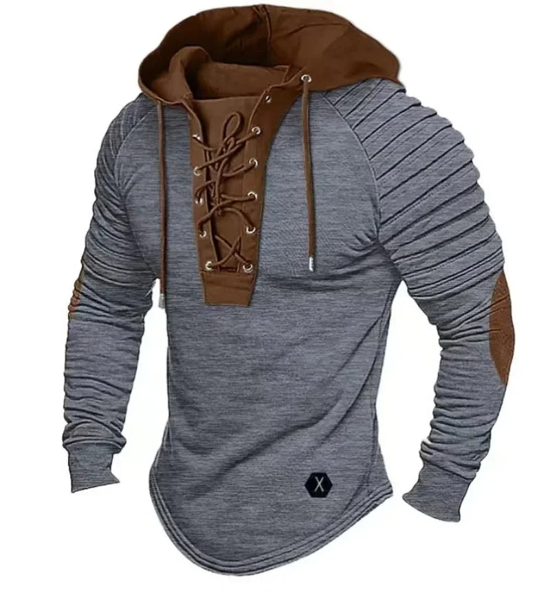 Men's Slim Fit Hooded Sweatshirt – Long Sleeve Casual Top