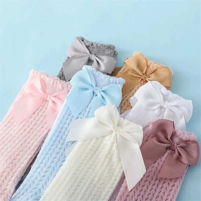 Charming Baby Girl Lace Knee Socks - Comfort and Style for Every Summer Adventure