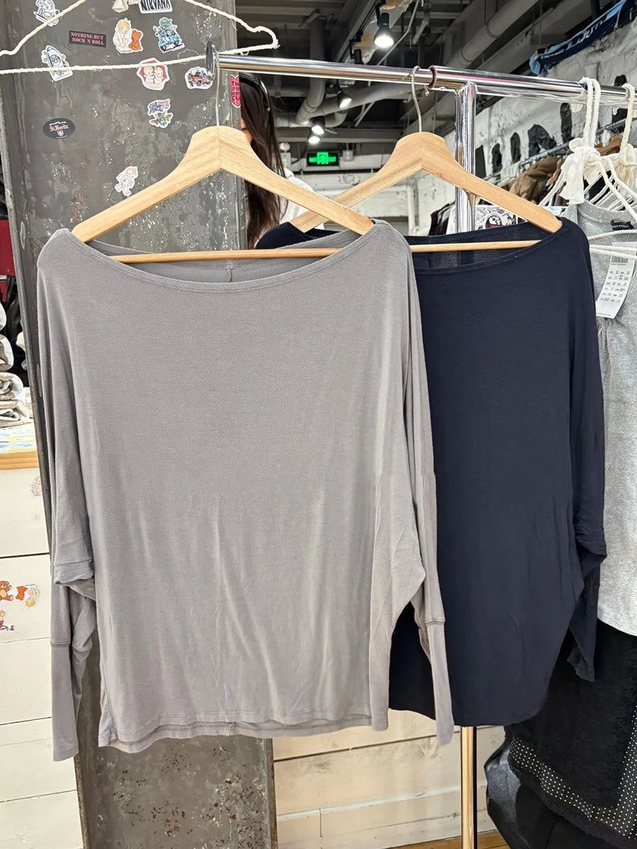 Women's Batwing Sleeve Slash Neck Tee