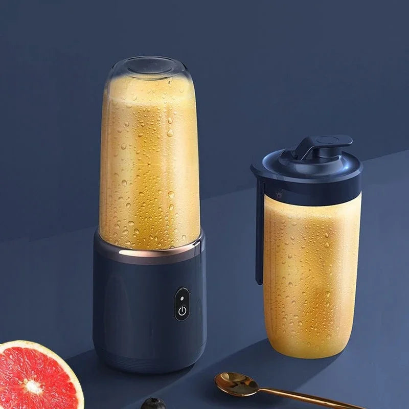 Portable Electric Mini Juicer Cup – USB 6-Blade Personal Blender for Fresh Juice & Smoothies
