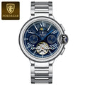 POEDAGAR Men's Hollow Tourbillon Automatic Mechanical Watch