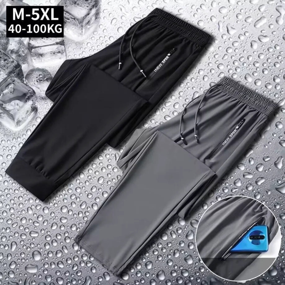 Men's Casual Sport Joggers – Lightweight Quick-Dry Sweatpants (Plus Size)
