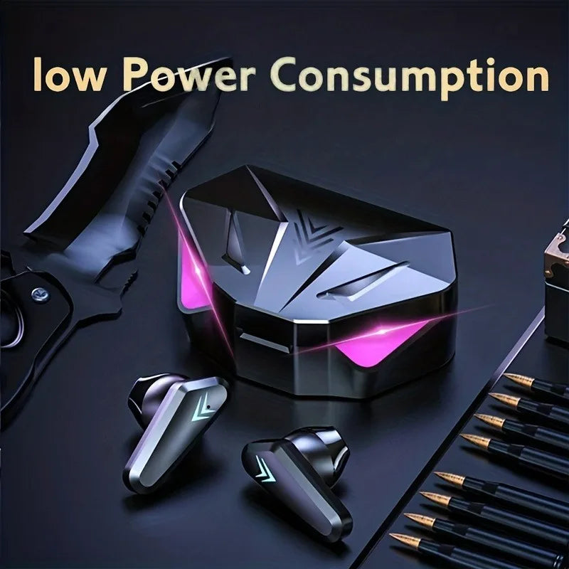X15 TWS Gaming Earbuds – Wireless Bluetooth with LED Display, Mic & Noise Cancelling