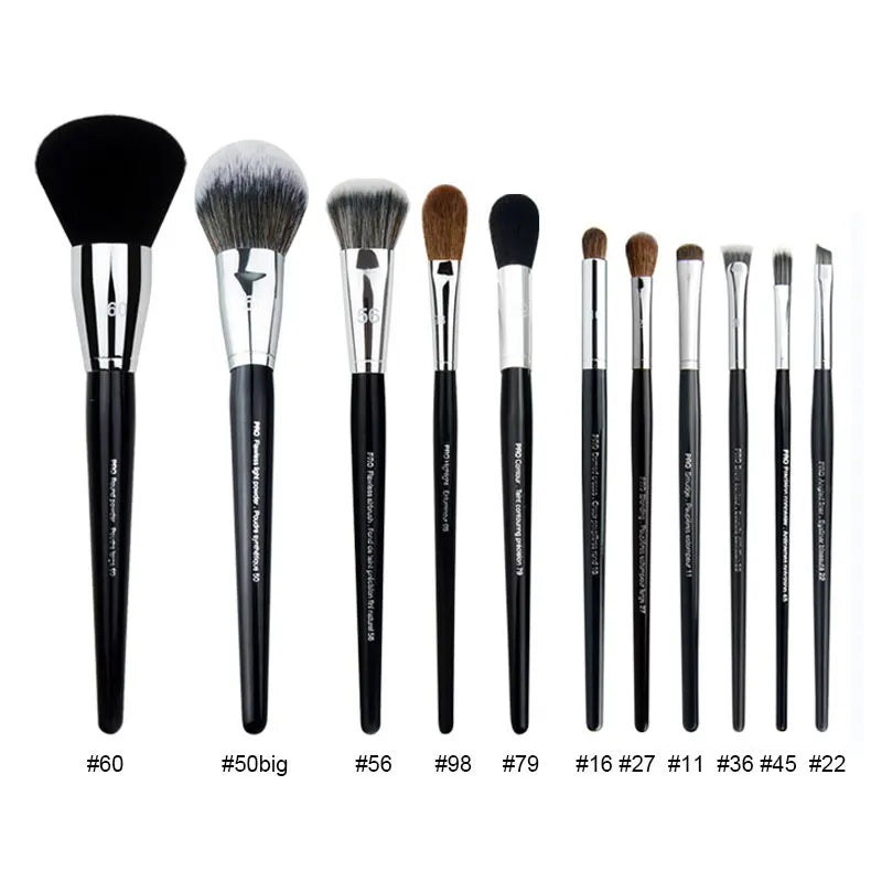 Foundation Brush Set – Flat, Blending & Kabuki Brushes for Flawless Coverage