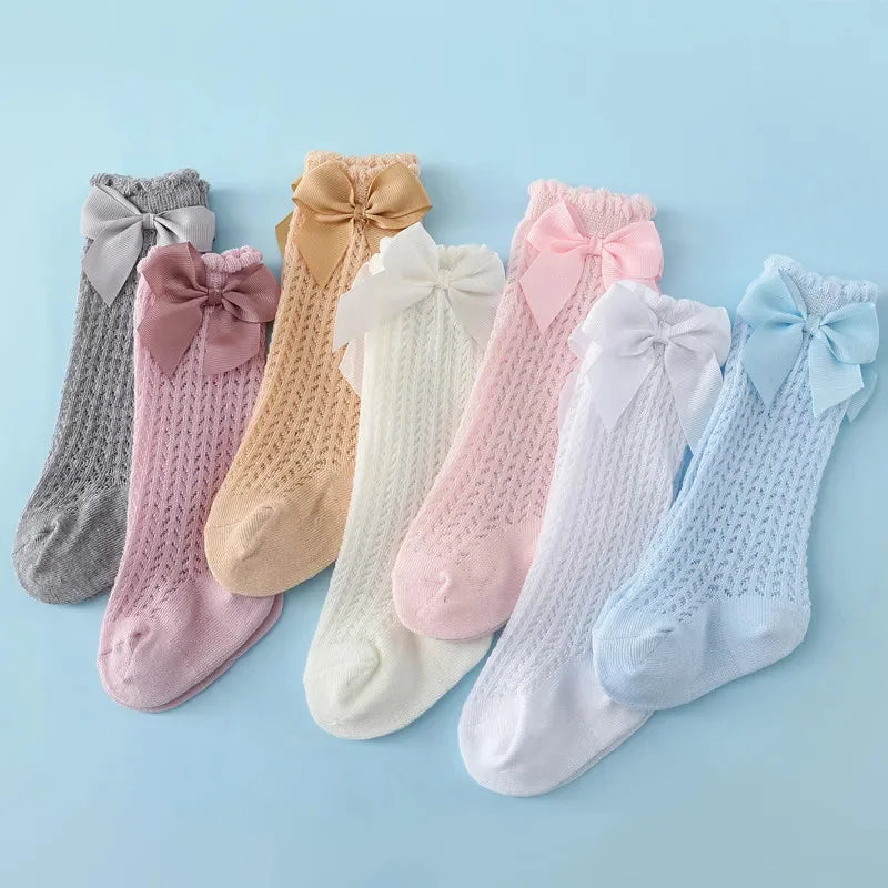 Charming Baby Girl Lace Knee Socks - Comfort and Style for Every Summer Adventure