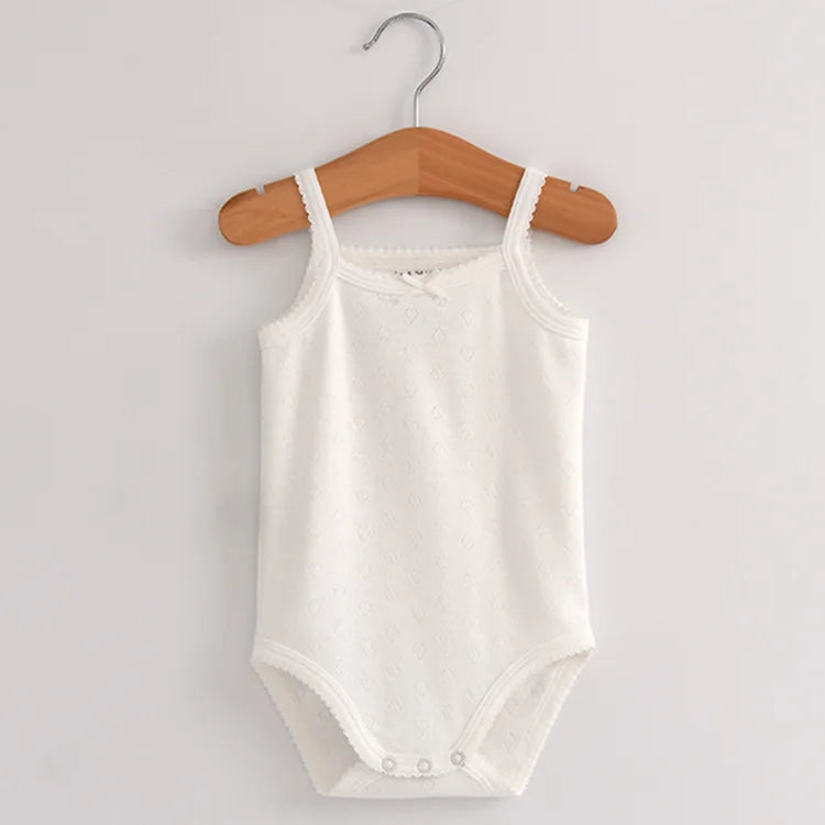Baby Cotton Sleeveless Rompers - Stylish & Comfortable Organic Cotton Outfits for Your Little One