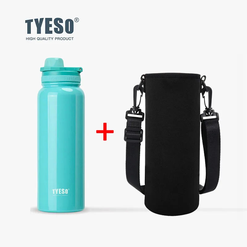TYESO Insulated Thermos Bottle – Stainless Steel Vacuum Flask for Car, Sports & Travel