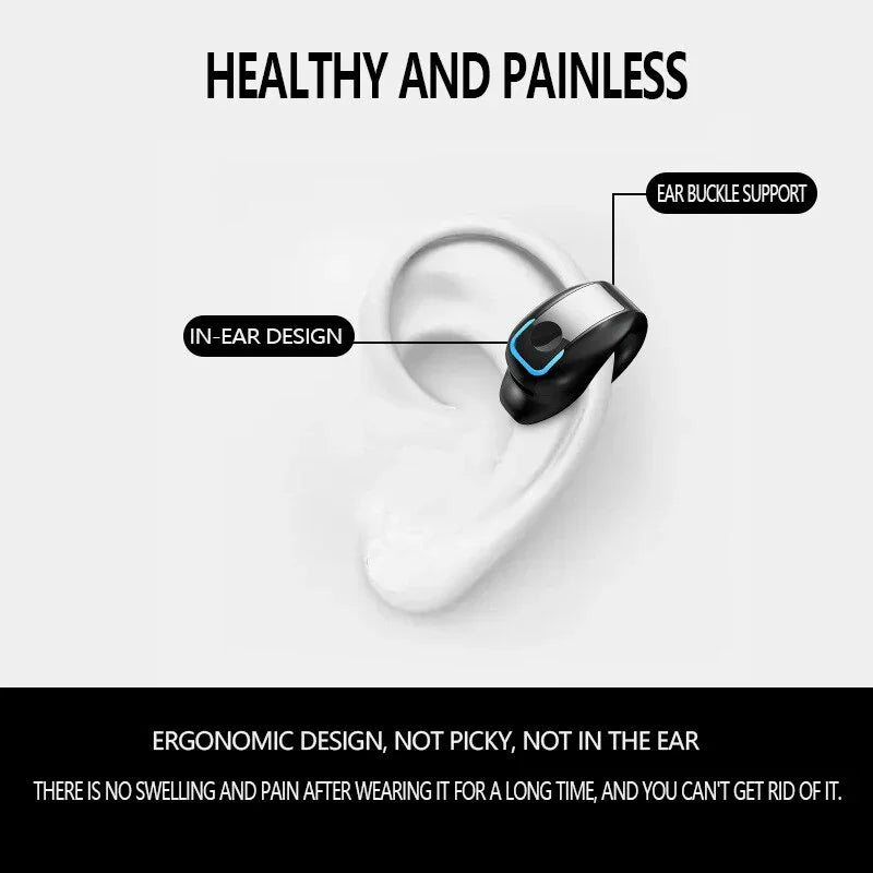 Wireless Bone Conduction Bluetooth Headset – Open-Ear Sport Headphones with Mic