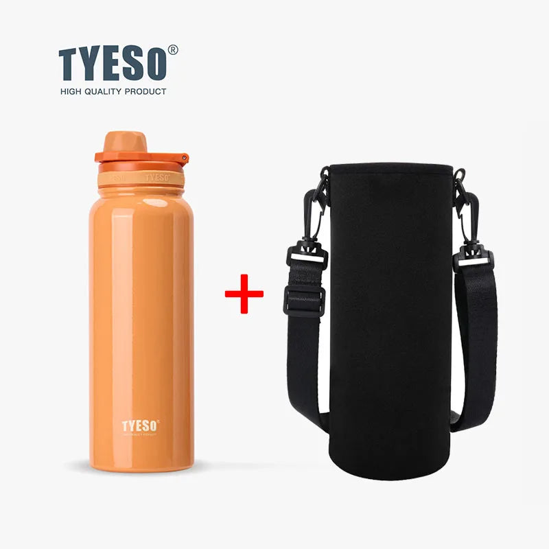 TYESO Insulated Thermos Bottle – Stainless Steel Vacuum Flask for Car, Sports & Travel