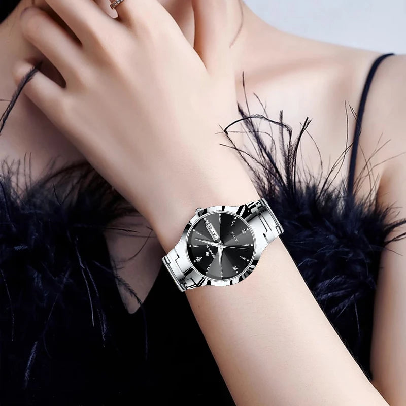BANGWEI Women's Fashion Quartz Watch – Luminous Weekly Calendar