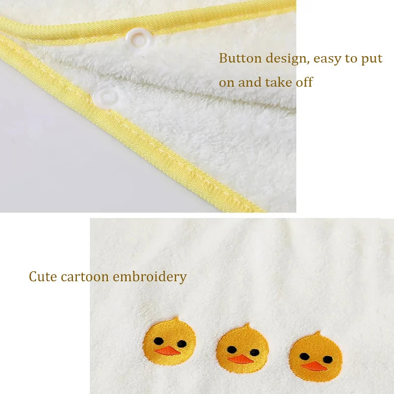 Hooded Baby Bath Towel: Soft Coral Velvet Animal Wrap for Cozy Comfort - Pretty & Polished