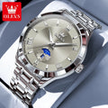 OLEVS Men's Luxury Quartz Watch – Large Dial Day Date Display