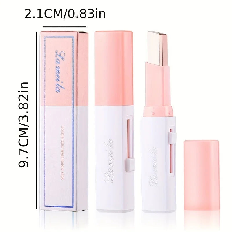 Two-Color Gradient Eyeshadow Stick – Dual-Tone Blendable Eye Color for Easy Glam