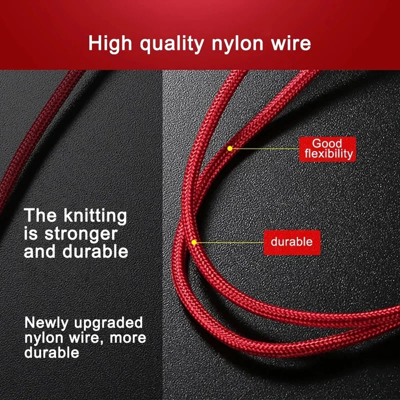 120W Fast Charging Multi Cable – Nylon Braided USB for iOS, Android & USB-C