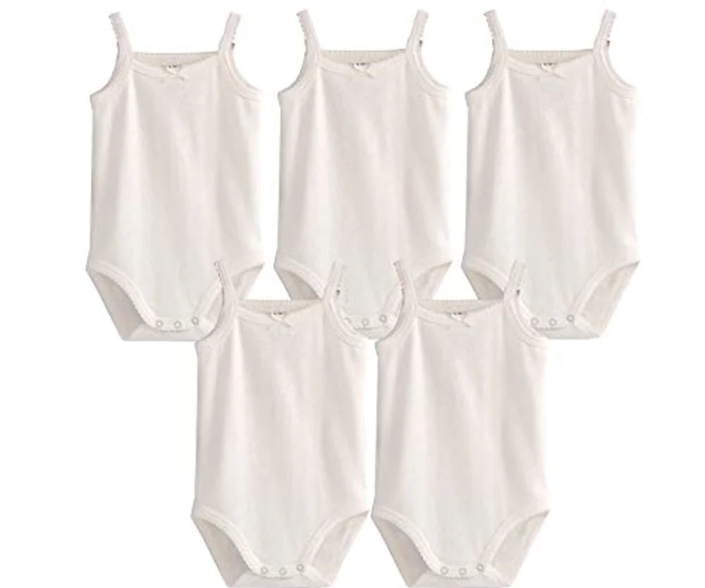 Baby Cotton Sleeveless Rompers - Stylish & Comfortable Organic Cotton Outfits for Your Little One