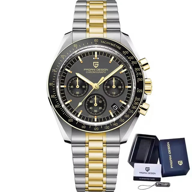 PAGANI DESIGN Men's Luxury Chronograph Quartz Watch – VK63 Movement