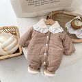 Korean Baby Cotton Jumpsuit - Cozy Floral Hooded Snuggles for Your Little One