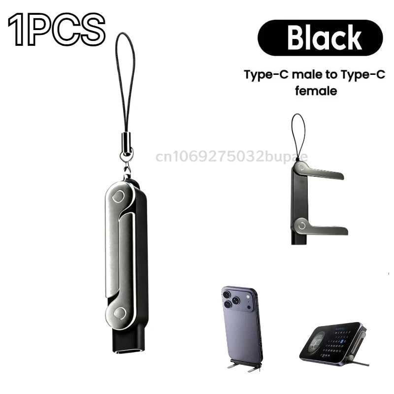 240W Fast Charging USB-C Cable – Folding Gaming-Friendly Rotatable Design