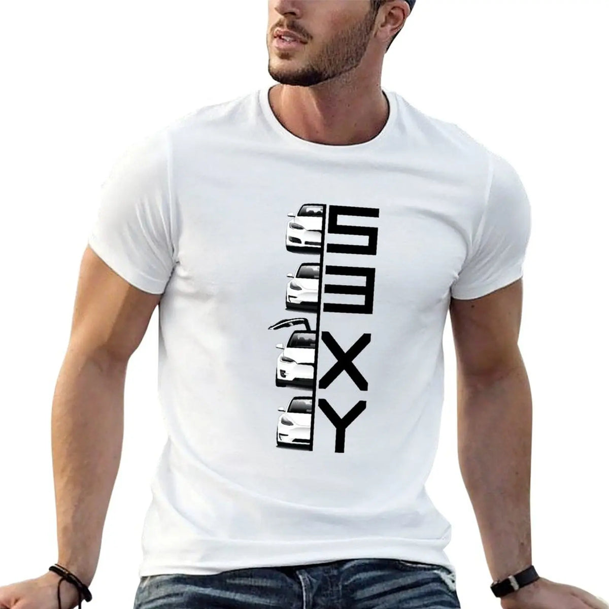The S3XY Lineup T-Shirt man clothes boys whites man t shirt Short sleeve tee mens cotton t shirts