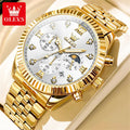 OLEVS Men's Lunar Phase Chronograph Quartz Watch
