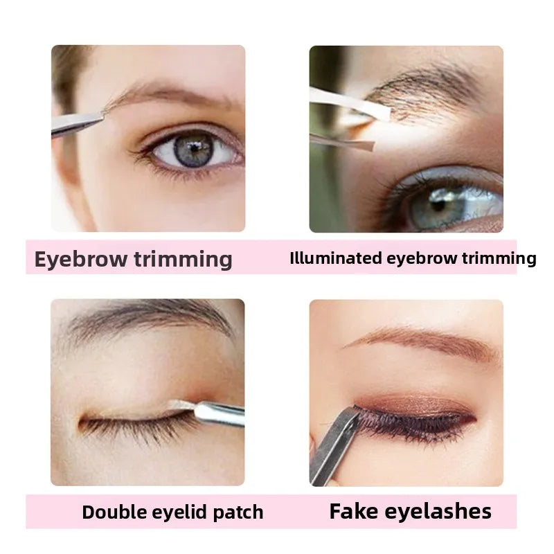 LED Light Eyebrow Tweezer