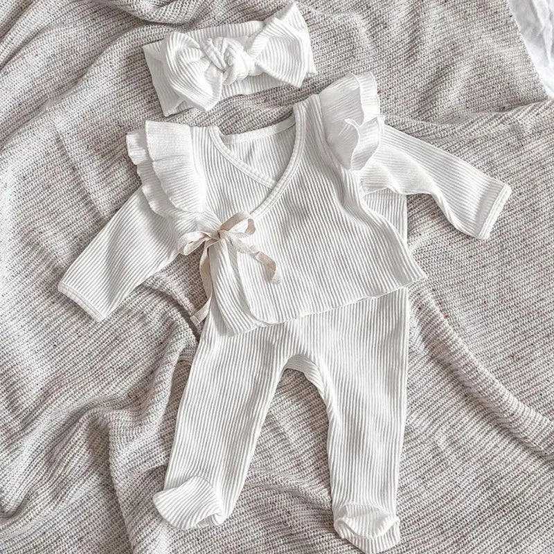 Adorable Newborn Girl Spring Outfit Set – Comfort Meets Style!