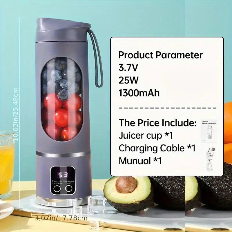 Portable USB Juicer & Handheld Blender – Personal Smoothie & Fruit Juice Maker