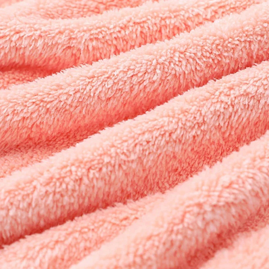Cozy Baby Bathrobe and Towel - Soft Hooded Cartoon Coral Fleece for Boys and Girls - Pretty & Polished