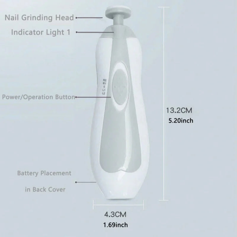 Essential Baby Grooming Set: Safe Electric Nail Trimmer & Care Kit for Your Little One - Pretty & Polished