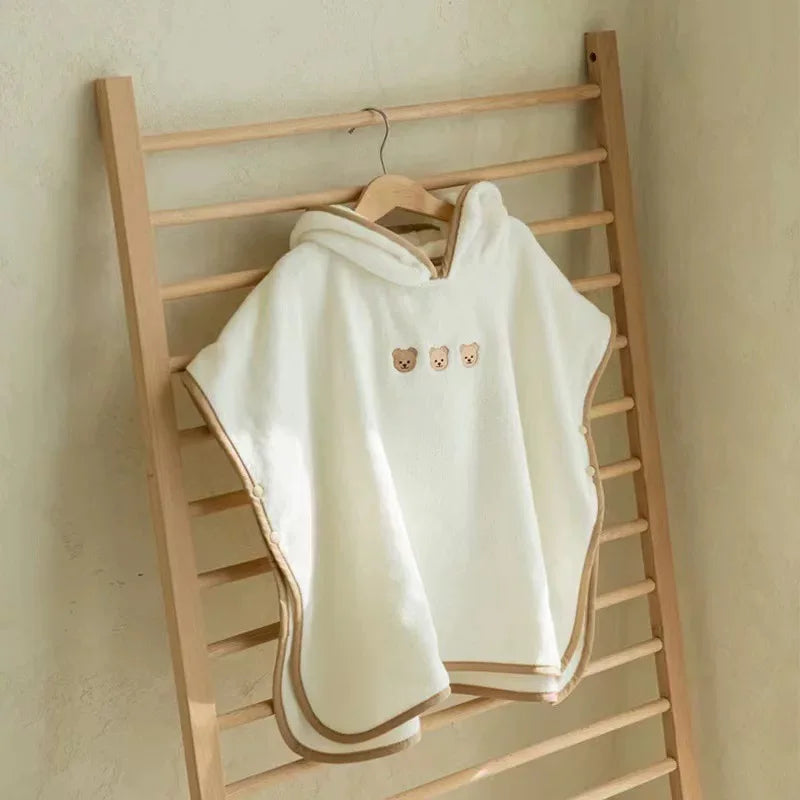 Hooded Baby Bath Towel: Soft Coral Velvet Animal Wrap for Cozy Comfort - Pretty & Polished