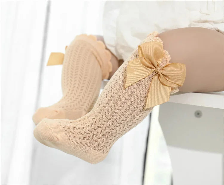 Charming Baby Girl Lace Knee Socks - Comfort and Style for Every Summer Adventure