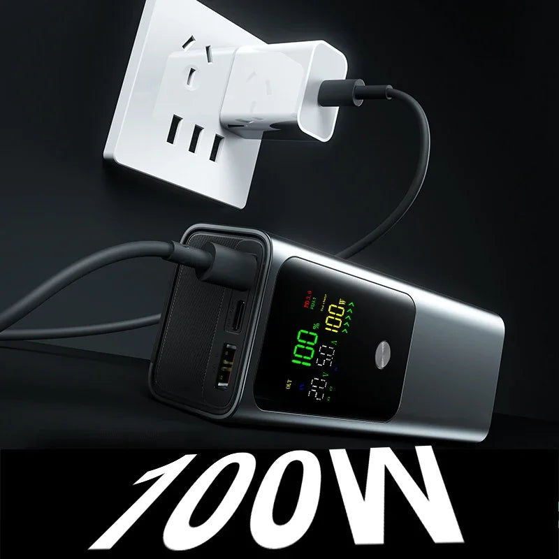 Portable Power Bank – 100W Fast Charging for Laptops & Phones