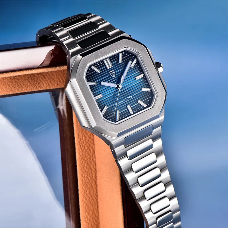 PAGANI DESIGN Men's Sapphire Glass Quartz Watch