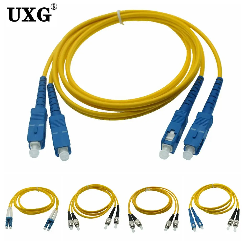 Single Mode Fiber Optic Patch Cable – SC LC ST FC UPC Dual Connector 40M–50M
