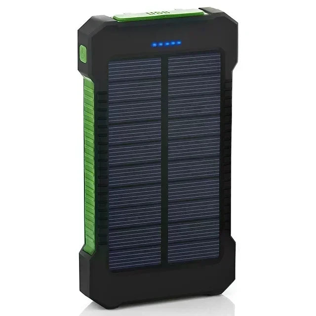 Portable Solar Power Bank 200000mAh – Waterproof with SOS Flashlight for iPhone & Xiaomi