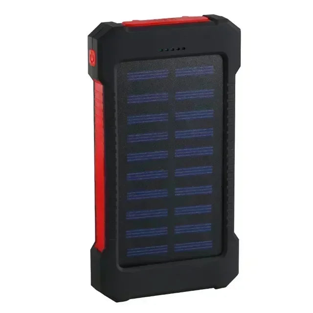 Portable Solar Power Bank 200000mAh – Waterproof with SOS Flashlight for iPhone & Xiaomi
