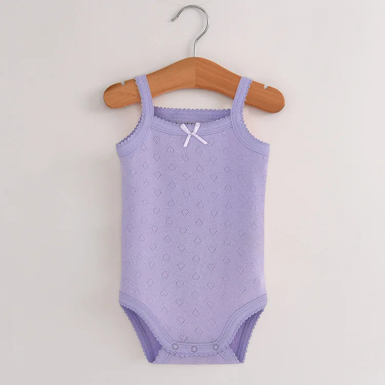 Baby Cotton Sleeveless Rompers - Stylish & Comfortable Organic Cotton Outfits for Your Little One